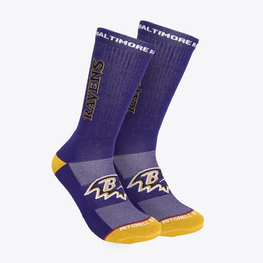 sportivnye-noski-mitchell-ness-purple-baltimore-ravens-kick-off-crew-socks