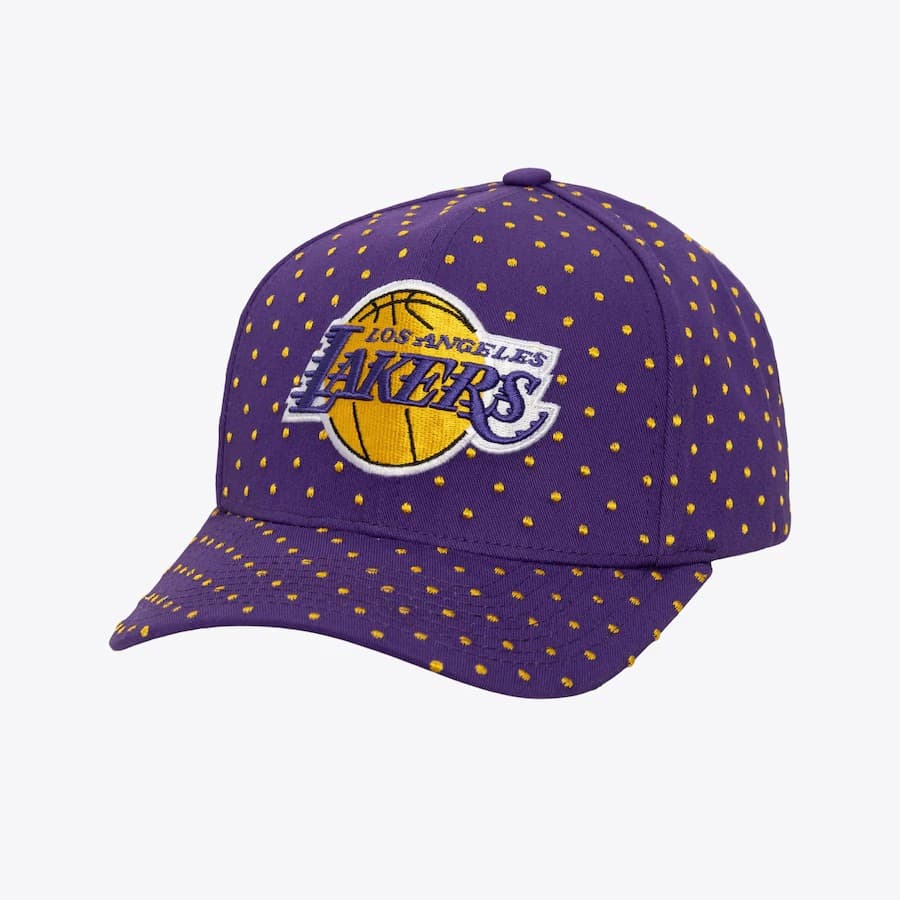 bejsbolka-mitchell-ness-purple-los-angeles-lakers-polka-polka-pro-adjustable-hat