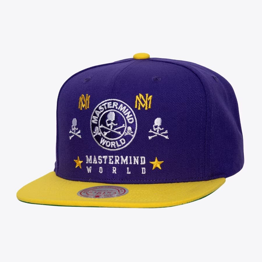 bejsbolka-mitchell-ness-purple-yellow-mastermind-snapback-hat