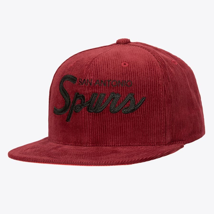 bejsbolka-mitchell-ness-red-san-antonio-spurs-corduroy-snapback-hat