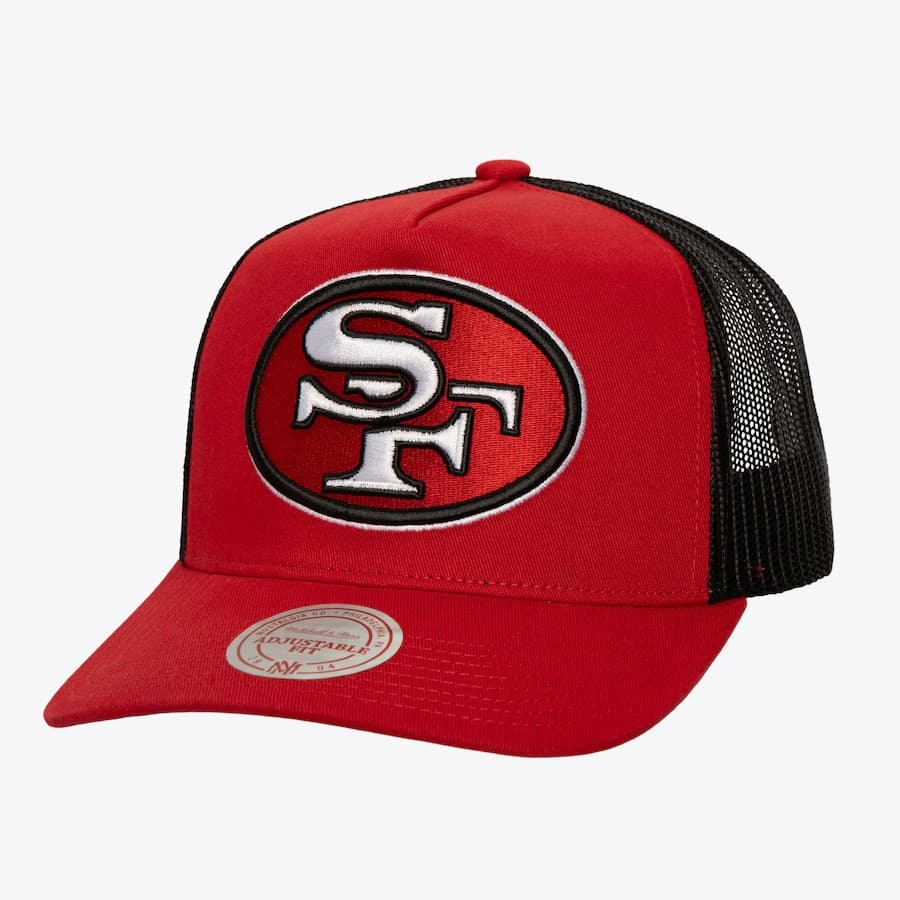 bejsbolka-mitchell-ness-scarlet-san-francisco-49ers-core-trucker-snapback-hat