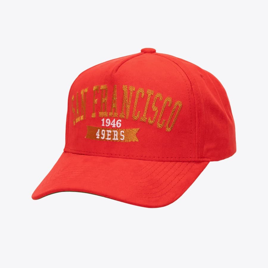 bejsbolka-mitchell-ness-scarlet-san-francisco-49ers-shady-suede-pro-snapback-hat