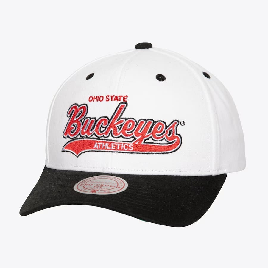 bejsbolka-mitchell-ness-white-ohio-state-buckeyes