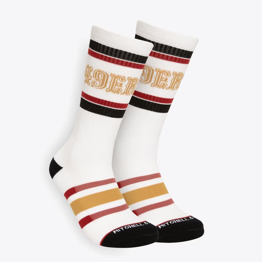 sportivnye-noski-mitchell-ness-white-san-francisco-49ers-team-stripes-crew-socks