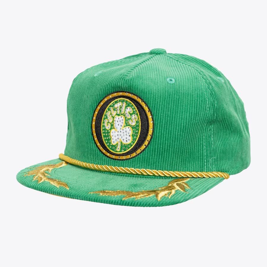 bejsbolka-mitchell-ness-x-dannijo-kelly-green-boston-celtics-snapback-hat