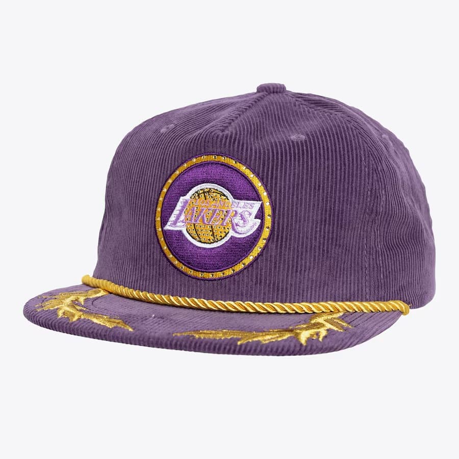 bejsbolka-mitchell-ness-x-dannijo-purple-los-angeles-lakers-snapback-hat