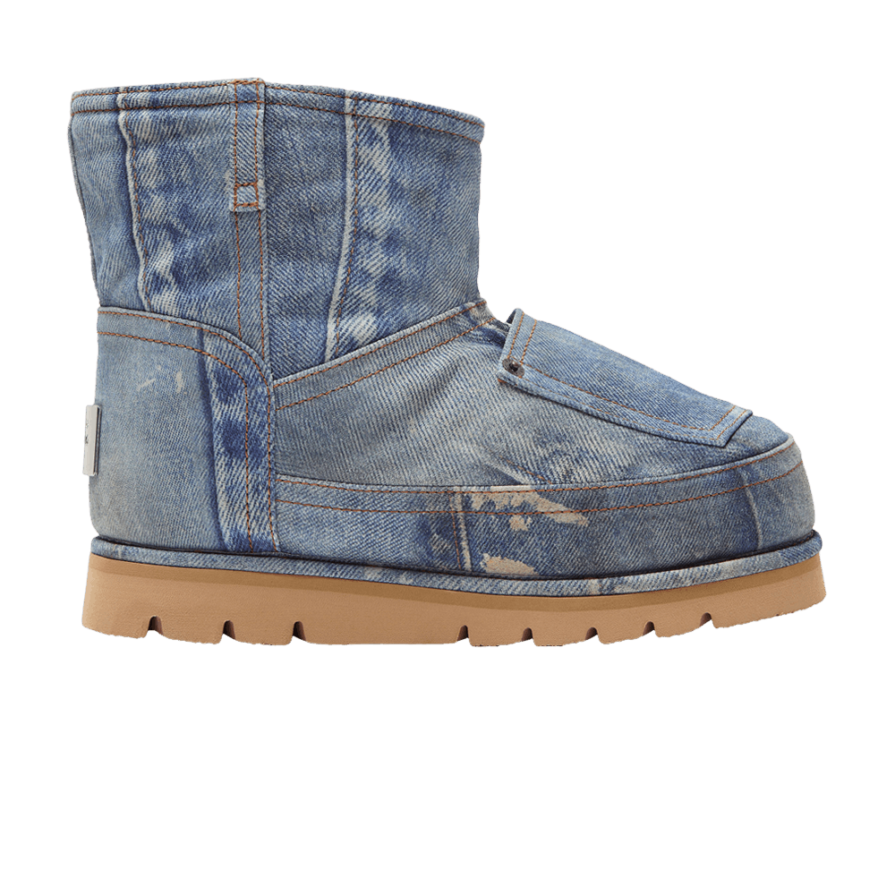 Acne Studios Wmns Low Boots 'Denim-Print Leather'
