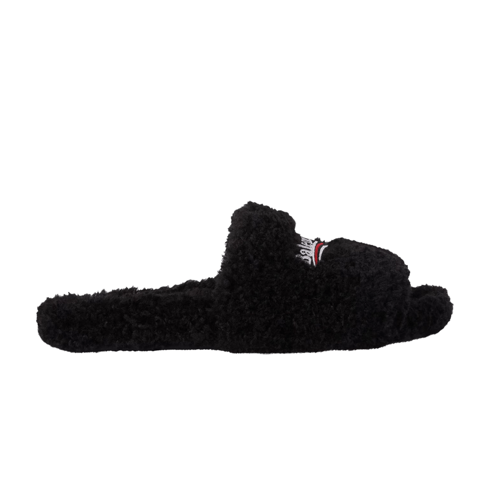 Кроссовки Balenciaga Furry Slides 'Black'