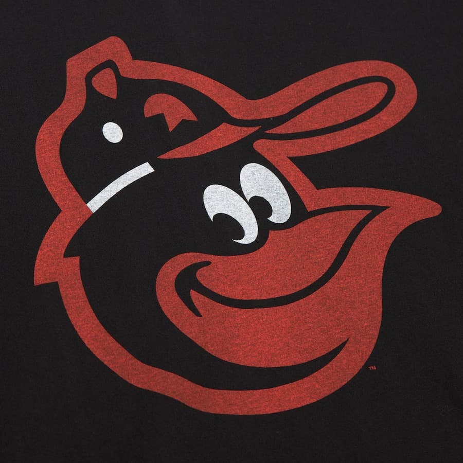 Футболка Mitchell & Ness Black Baltimore Orioles Oversized Vintage T-Shirt
