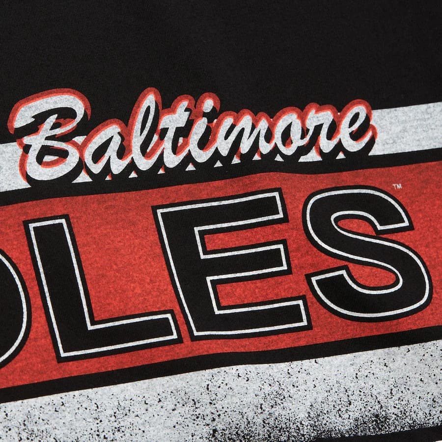 Футболка Mitchell & Ness Black Baltimore Orioles Oversized Vintage T-Shirt