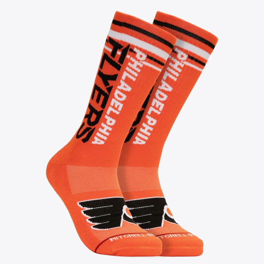 sportivnye-noski-mitchell-ness-orange-philadelphia-flyers-power-play-crew-socks