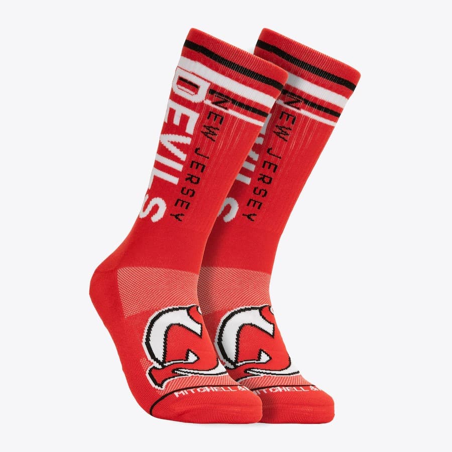 sportivnye-noski-mitchell-ness-red-new-jersey-devils-power-play-crew-socks