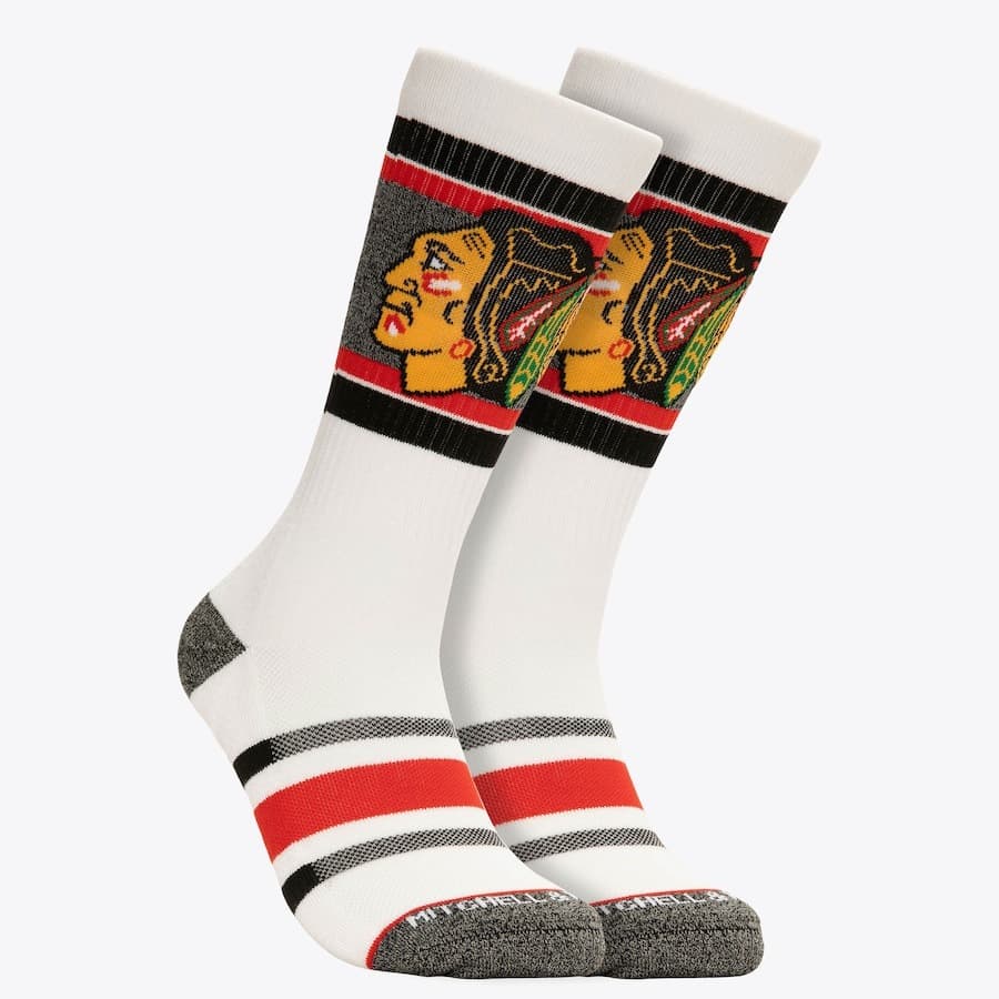 sportivnye-noski-mitchell-ness-white-chicago-blackhawks-power-play-crew-socks