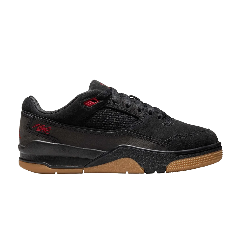 Кроссовки Air Jordan Flight Court GS 'Black Red Gum'