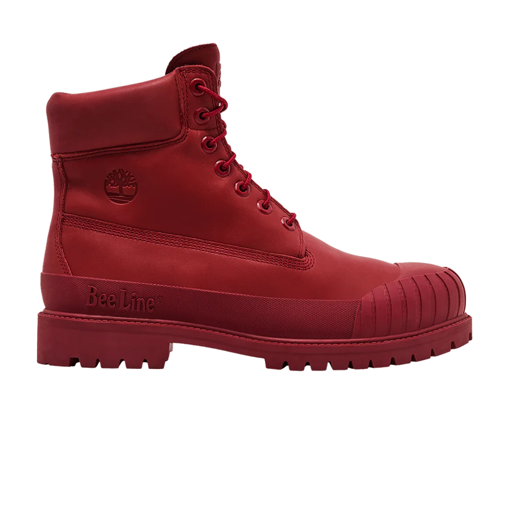 Bee Line x Timberland 6 Inch Rubber-Toe Waterproof Boot 'Medium Red'