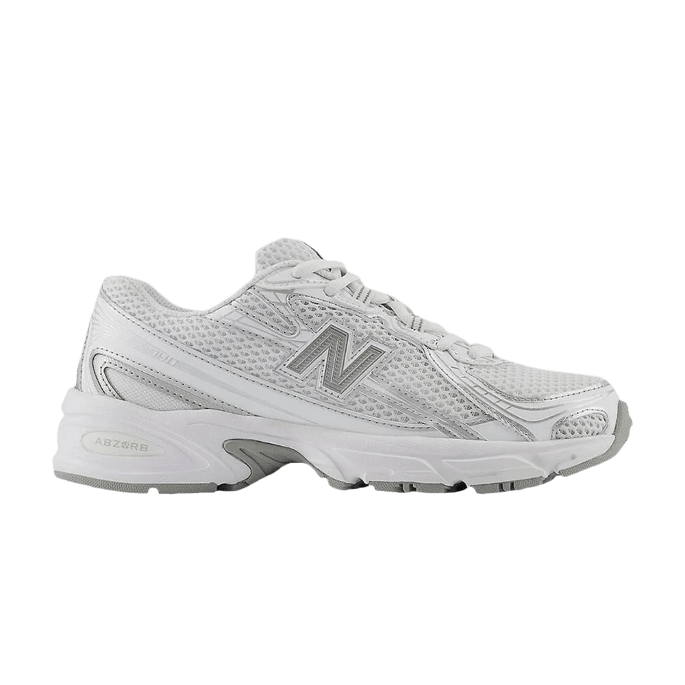 Кроссовки New Balance 740 Big Kid Wide 'White Silver Metallic'