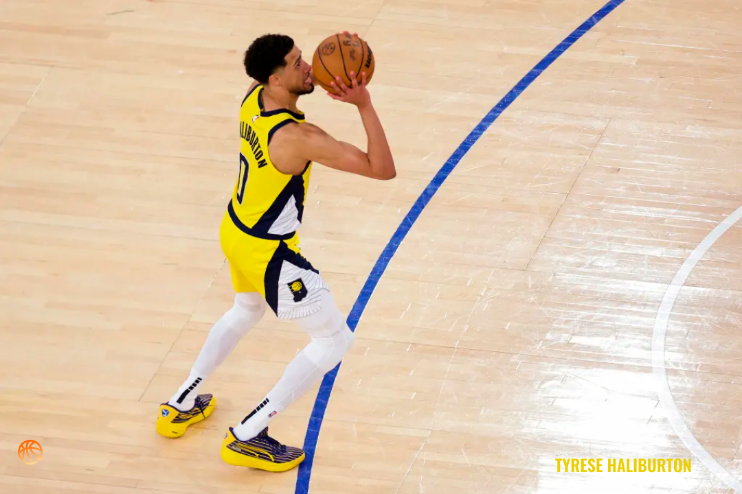 Тайриз Халибертон в Puma Tyrese Haliburton x All-Pro Nitro ‘Indiana Pacers’