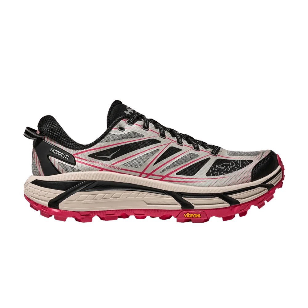 Кроссовки HOKA Mafate Speed 2 'Galactic Grey Ruby Red'