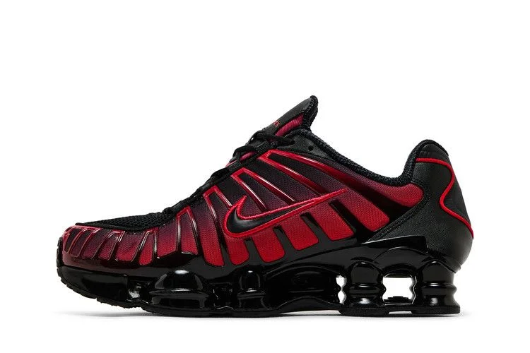 Кроссовки Nike Shox TL 'Black University Red Gradient'