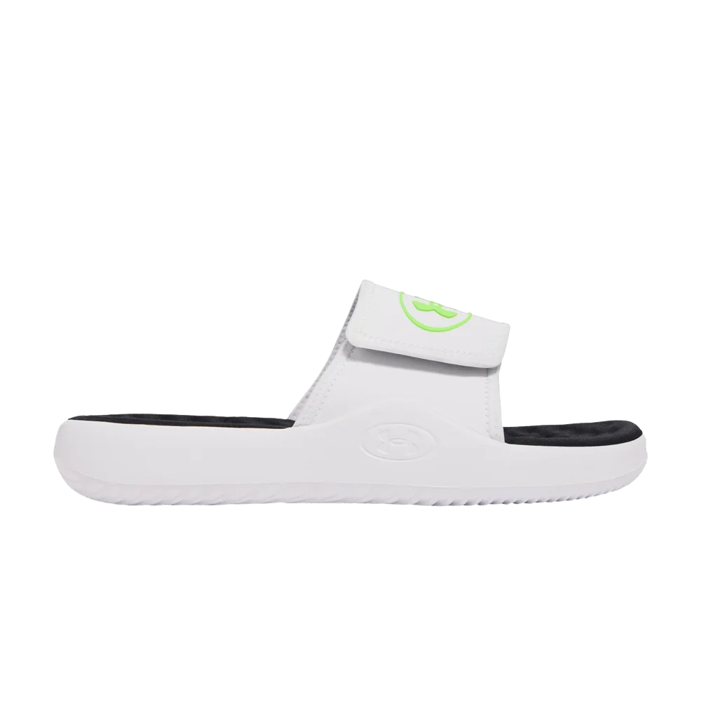 Under Armour Ignite Pro 8 Slide 'White Hyper Green'