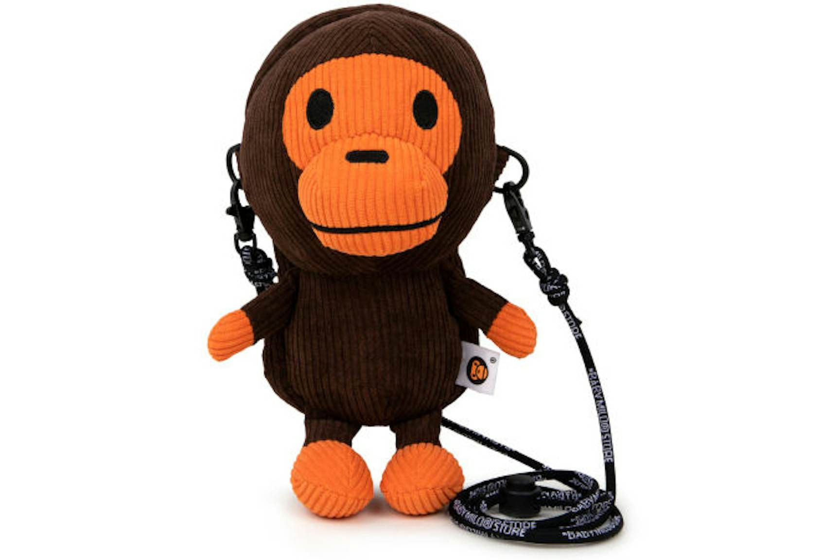 bape-baby-milo-corduroy-plush-mobile-bag-brown
