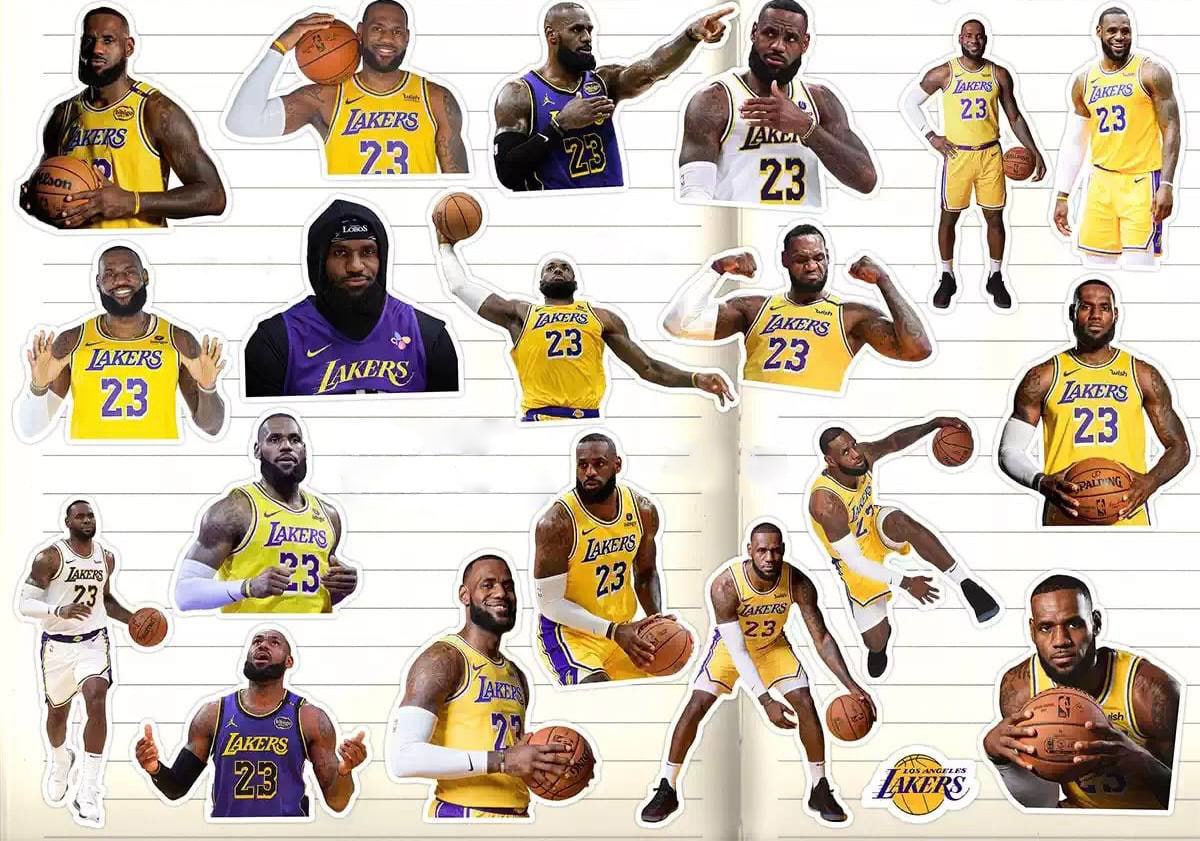 naklejki-lebron-james-stickers-hd-waterproof-stickers