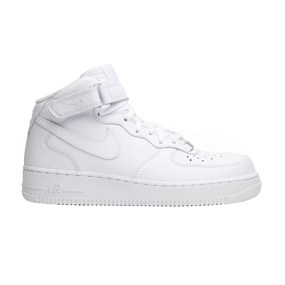 Кроссовки Nike Wmns Air Force 1 Mid 07 Leather 'Triple White'