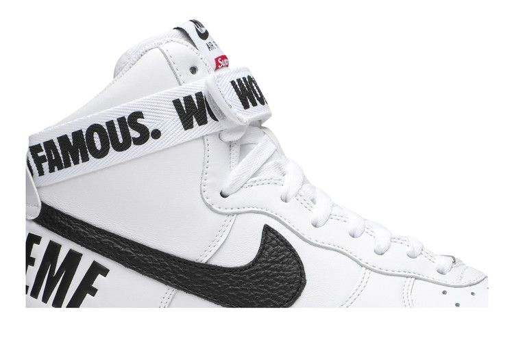 Кроссовки Nike Supreme x Air Force 1 High Supreme 'White'