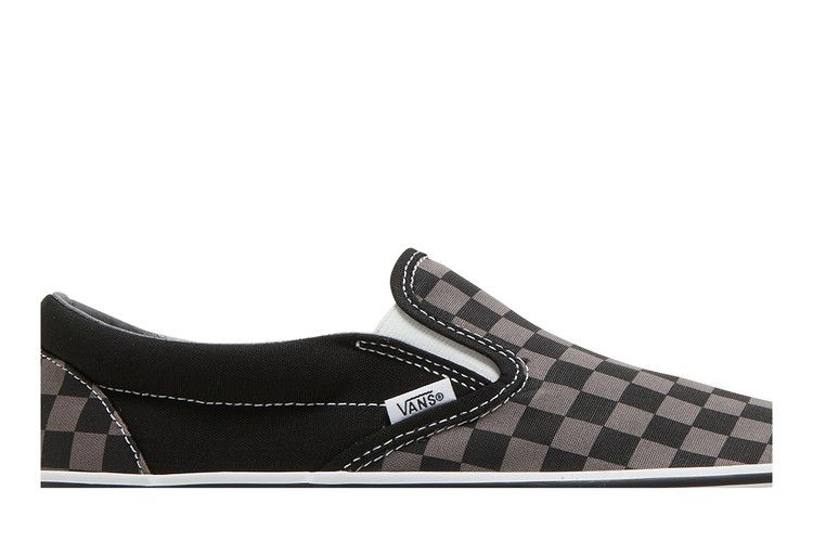 Кроссовки Vans Classic Slip-On 'Checkerboard Black Pewter'