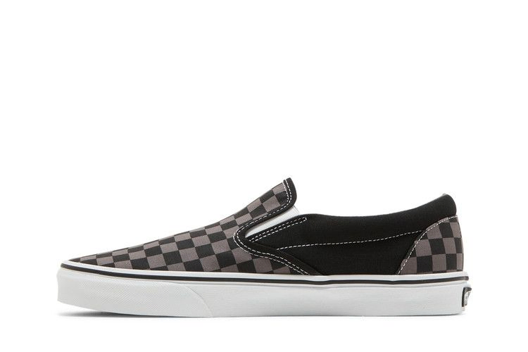 Кроссовки Vans Classic Slip-On 'Checkerboard Black Pewter'