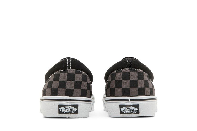 Кроссовки Vans Classic Slip-On 'Checkerboard Black Pewter'