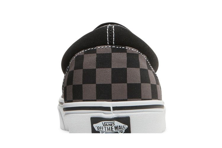 Кроссовки Vans Classic Slip-On 'Checkerboard Black Pewter'