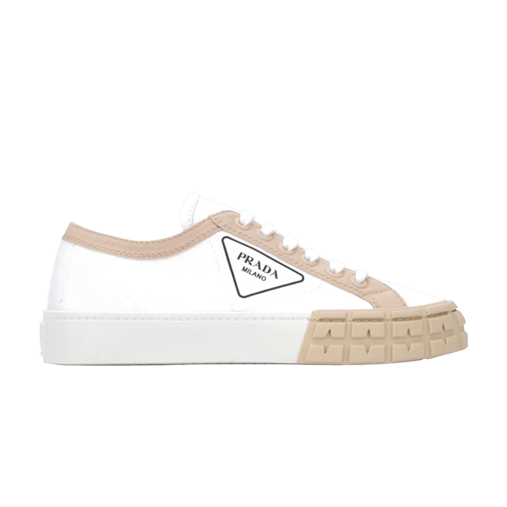 Кроссовки Prada Wmns Gabardine Wheel Low 'White Khaki'