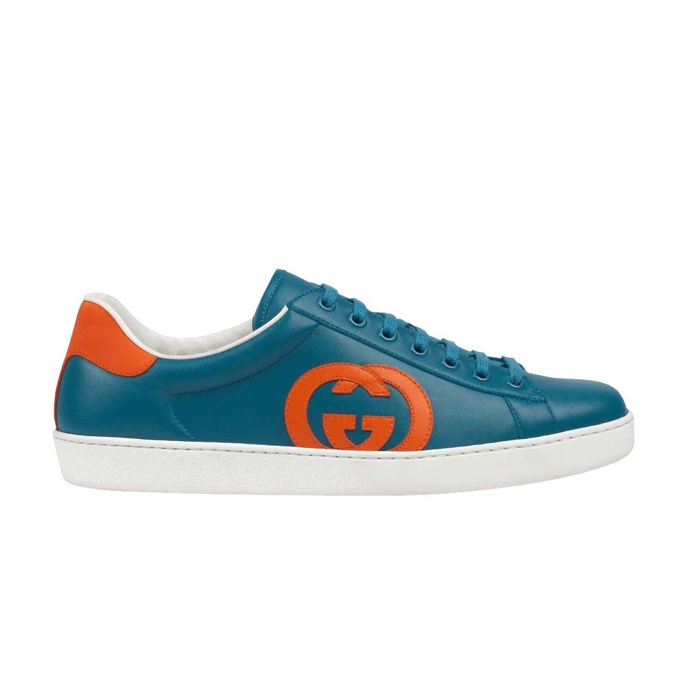 Кроссовки Gucci Ace 'Interlocking G - Blue Orange'