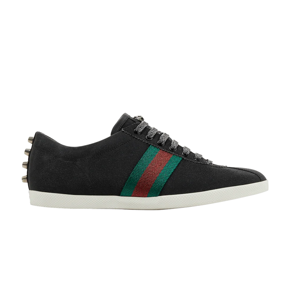 Кроссовки Gucci Glitter Web Stud Low 'Black'