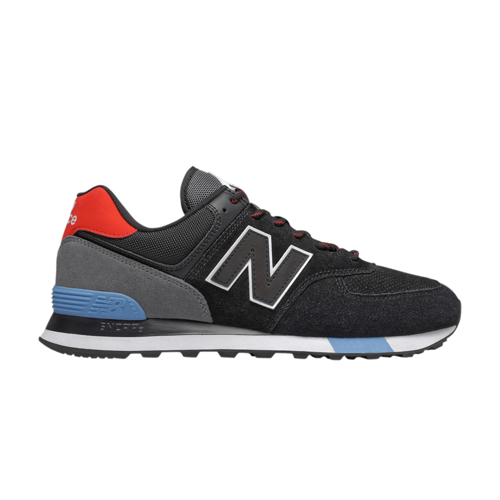 Кроссовки New Balance 574 'Black Velocity Red'
