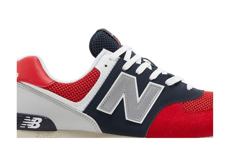 Кроссовки New Balance 574 Pebbled Sport 'Team Red'