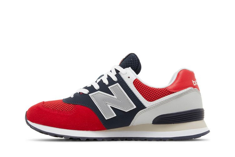 Кроссовки New Balance 574 Pebbled Sport 'Team Red'