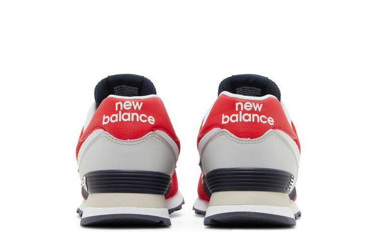 Кроссовки New Balance 574 Pebbled Sport 'Team Red'