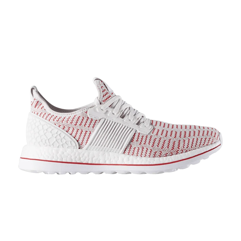 Кроссовки Adidas PureBoost ZG LTD 'Crystal White Vivid Red'