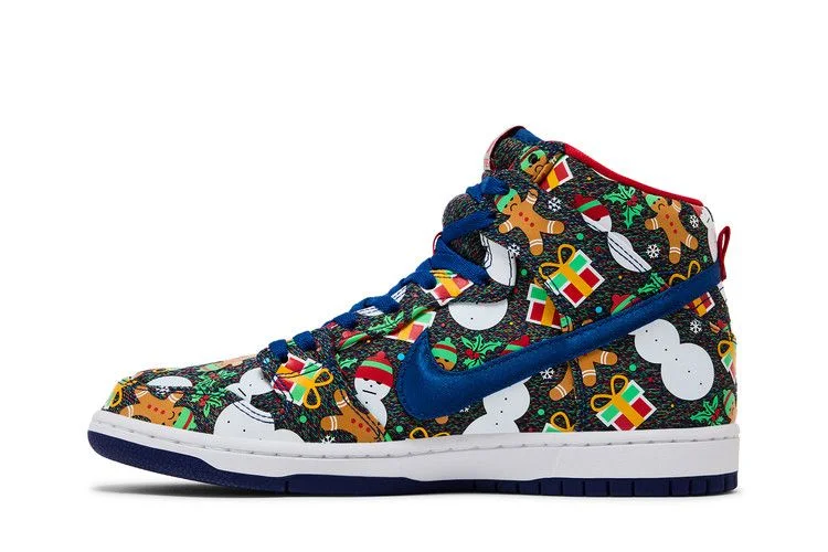 Кроссовки Concepts x Nike SB Dunk Pro High 'Ugly Christmas Sweater' 2017 Special Box