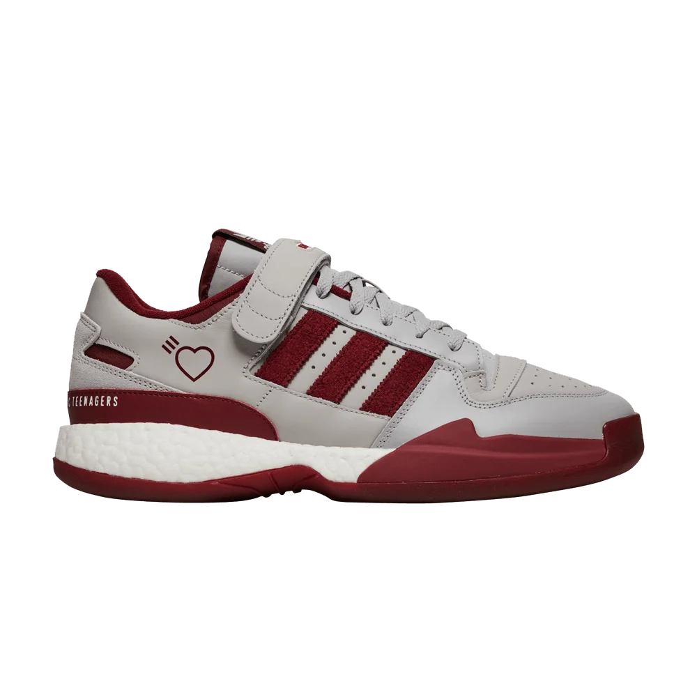 Кроссовки Human Made x adidas Forum Low 'Grey Burgundy'