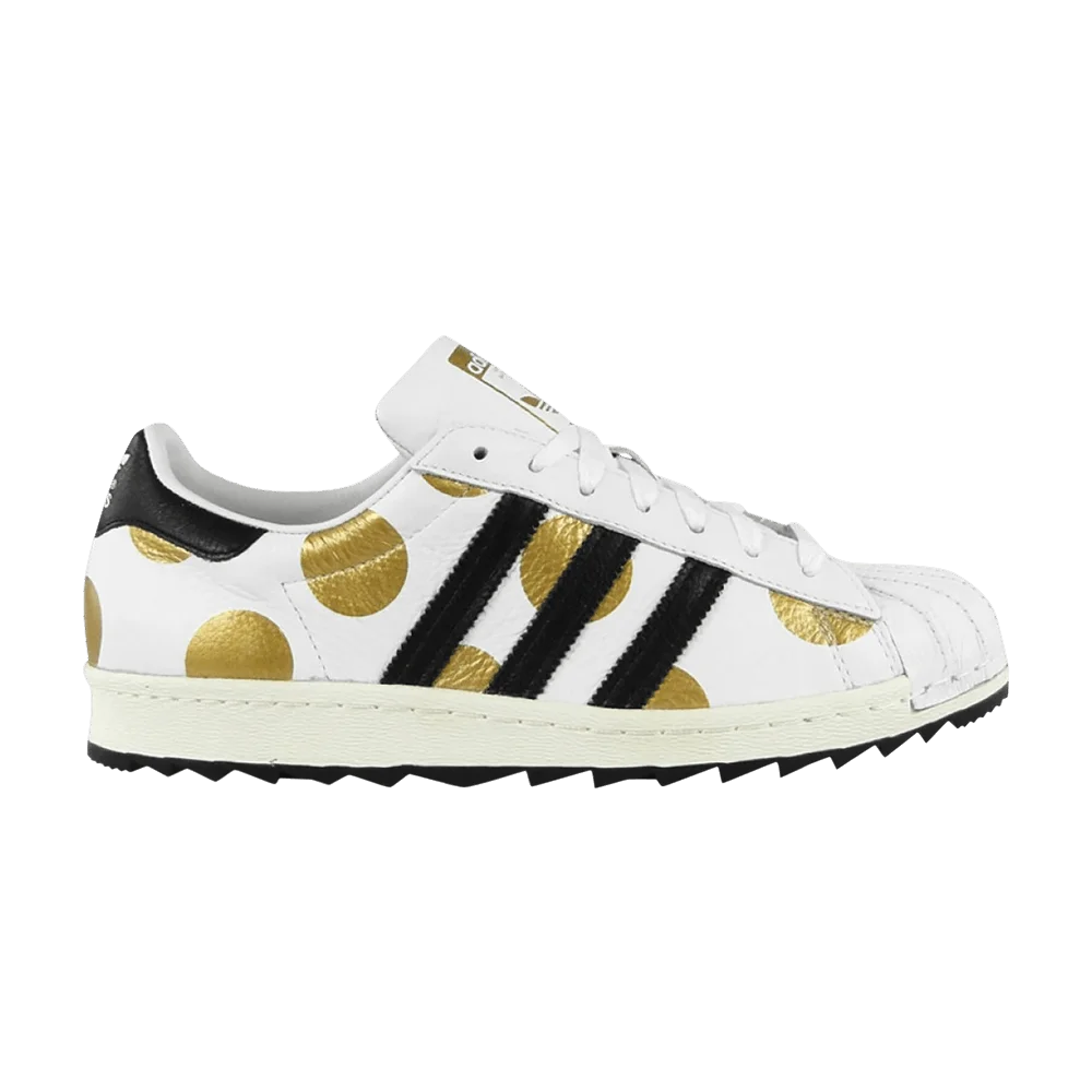 Кроссовки Jeremy Scott x adidas Superstar 80s Ripple 'Metallic Gold Polka Dots'