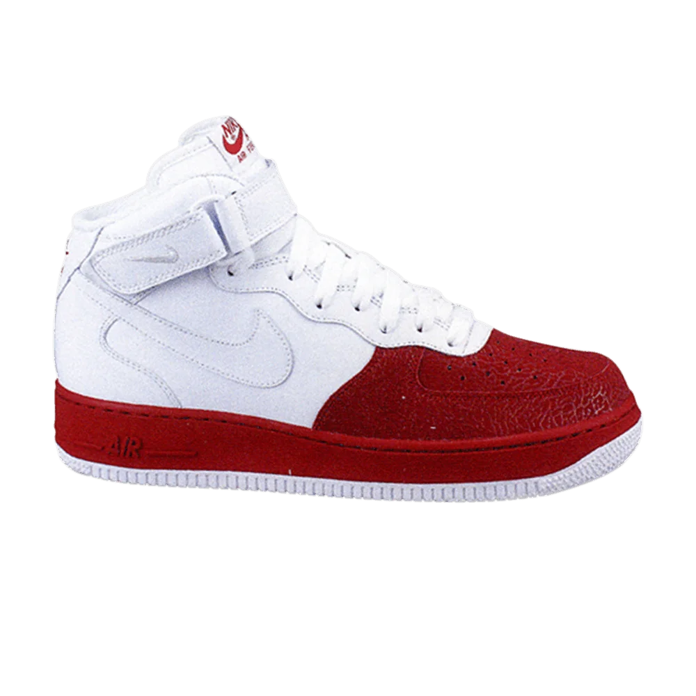 Кроссовки Nike Air Force 1 Mid '07 'White Varsity Red'