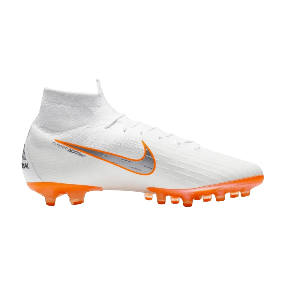 Кроссовки Nike Mercurial Superfly 6 Elite AG 'White Orange'