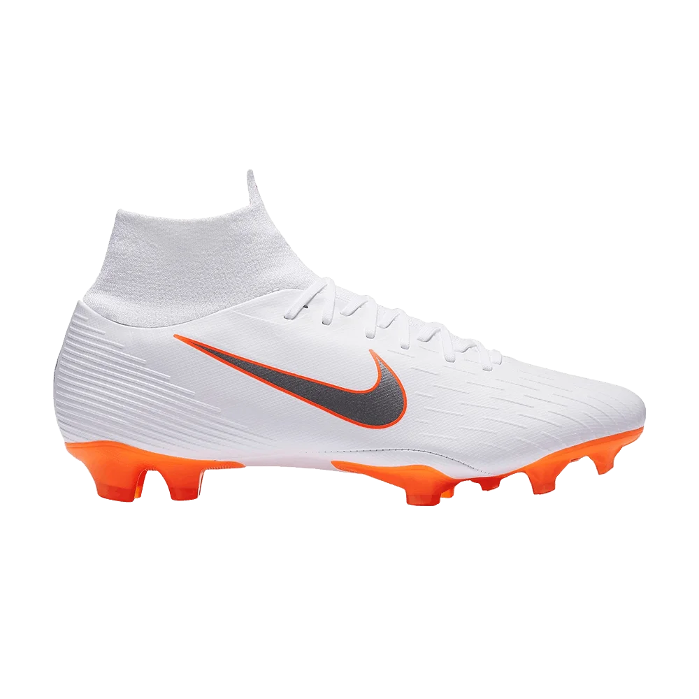 Кроссовки Nike Mercurial Superfly 6 Pro FG 'White Total Orange'