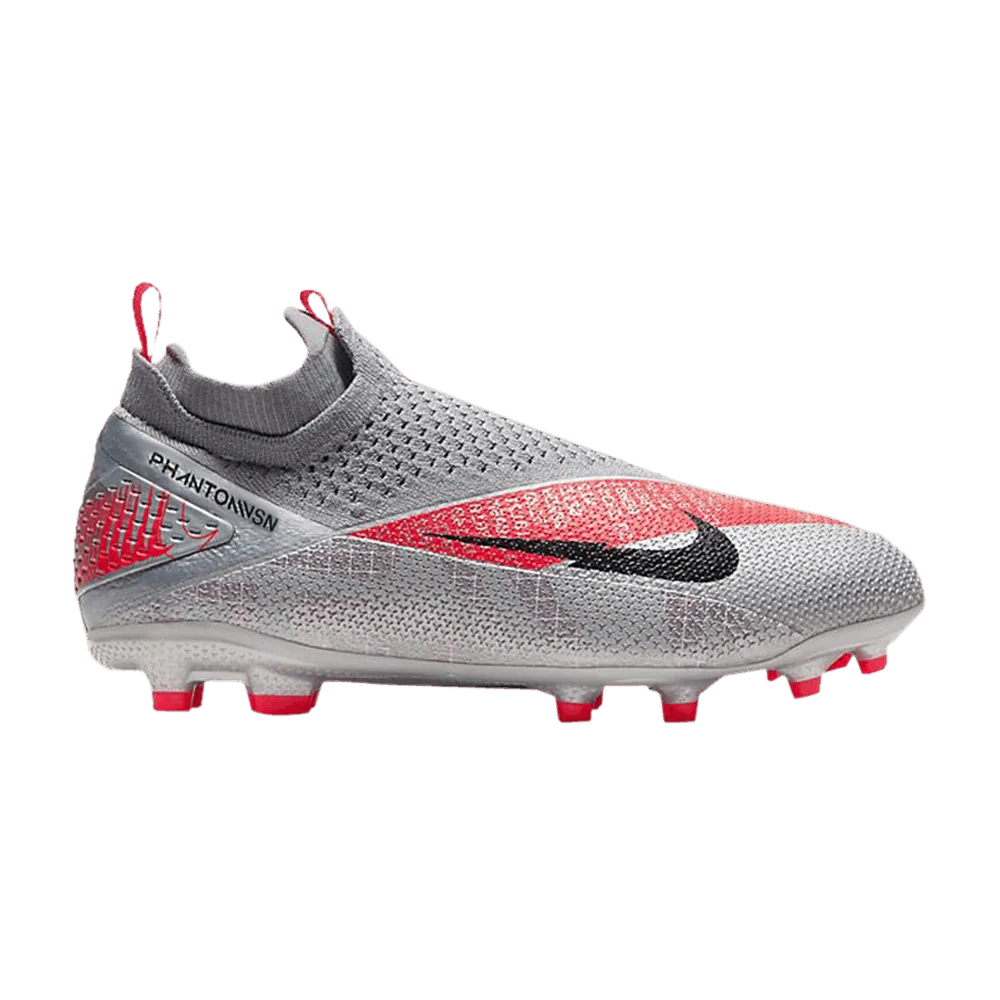 Кроссовки Nike Phantom Vision 2 Elite Dynamic Fit MG GS 'Metallic Grey Crimson'