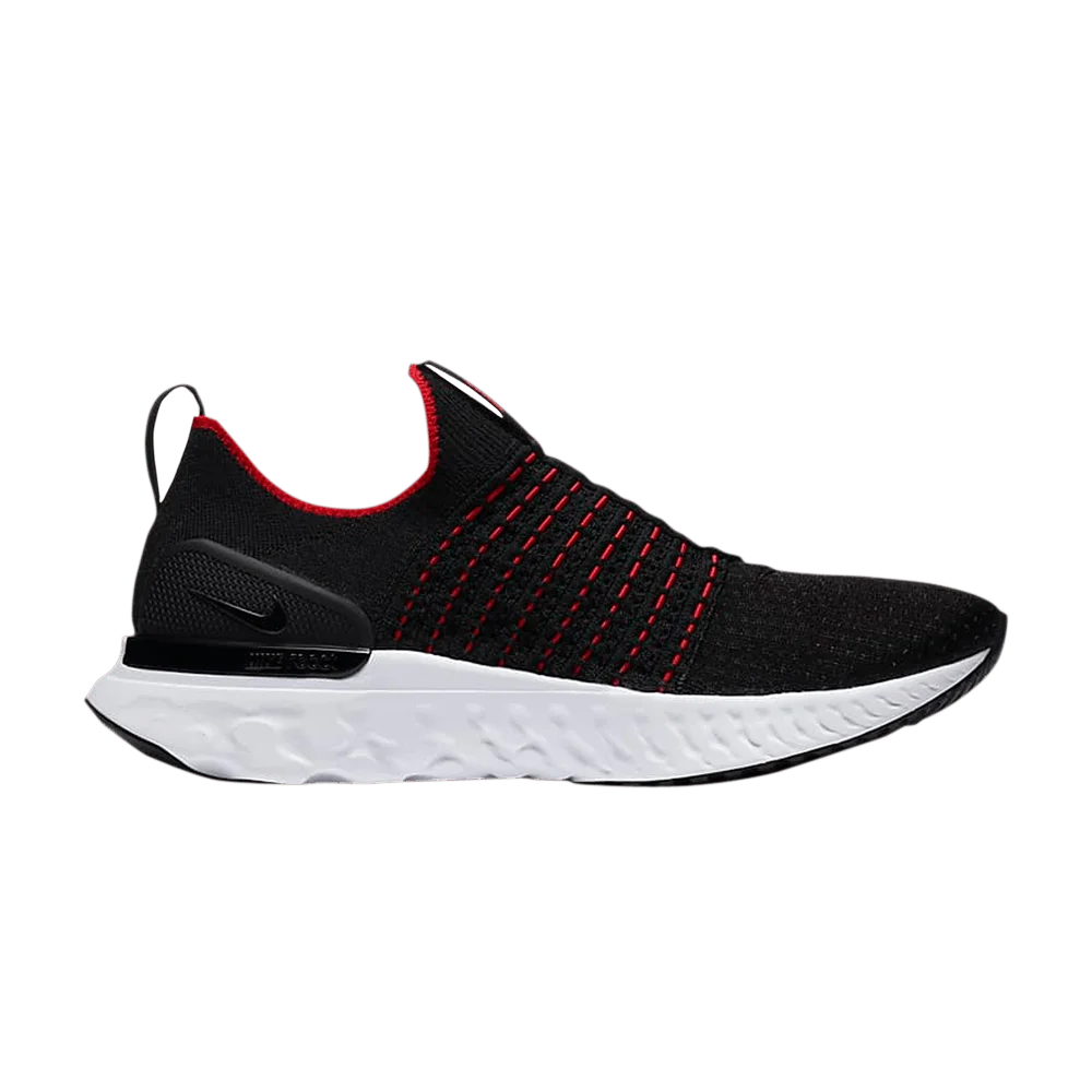Кроссовки Nike React Phantom Run Flyknit 2 'Black University Red'