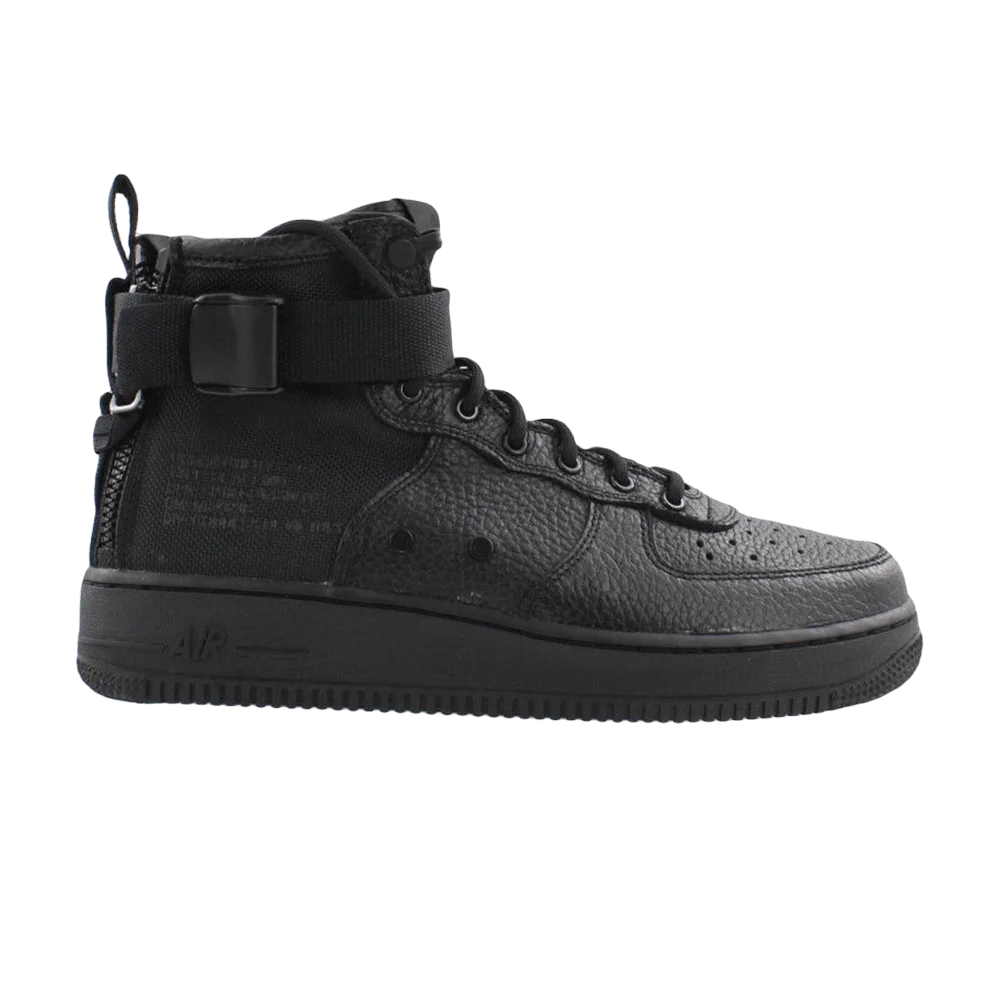 Кроссовки Nike SF Air Force 1 Mid GS 'Triple Black'
