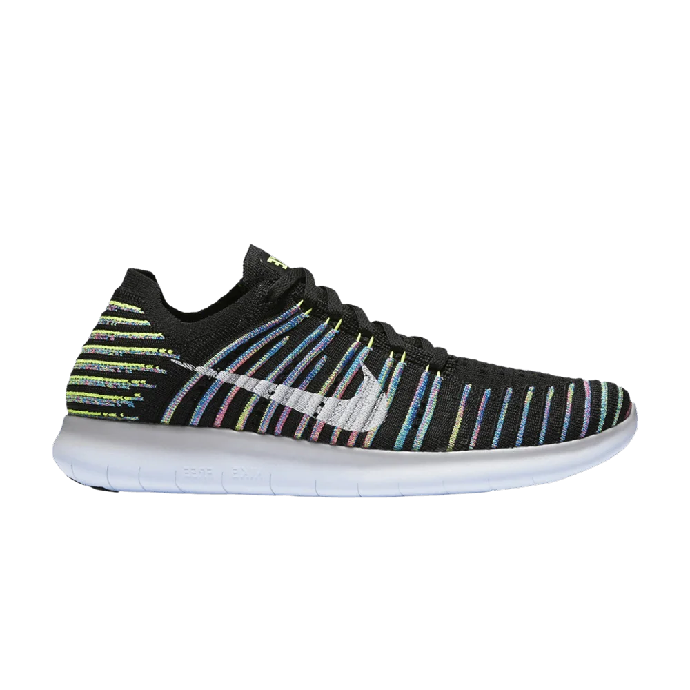 Кроссовки Nike Wmns Free RN Flyknit 'Black Multi'